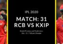 RCB vs KXIP Match Preview