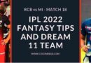 rcb vs mi 2022 dream11 predicitons