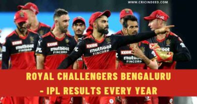 Royal Challengers Bengaluru - IPL Results Every Year