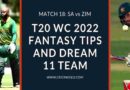 sa vs zim dream11 predictions