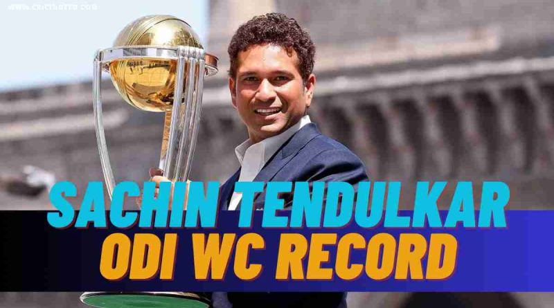 Sachin Tendulkar with WC Trophy