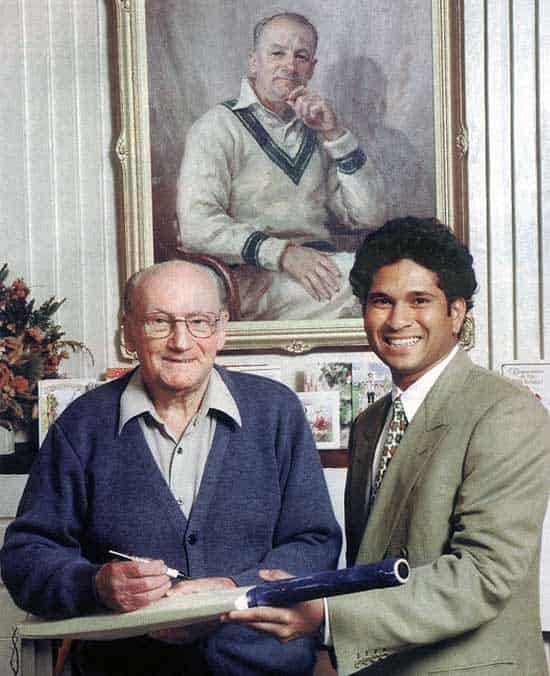 Sachin Tendulkar meets Don Bradman