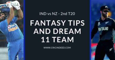 IND vs NZ 2nd T20 Dream11 Prediction