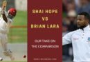 Shai Hope vs Brian Lara