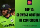 Top 10: Slowest Centuries in T20I Cricket