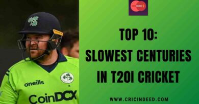 Top 10: Slowest Centuries in T20I Cricket