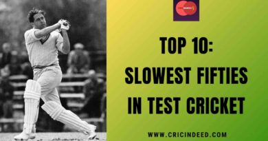 Top 10: Slowest Fifties in Test Cricket