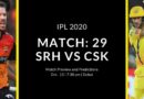 SRH vs CSK Match preview