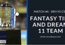 SRH VS CSK IPL 2021