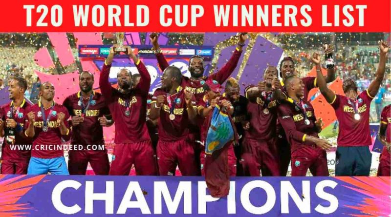 t20 world cup winners list
