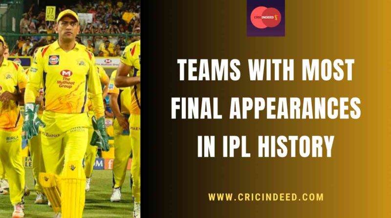 team with most ipl finals