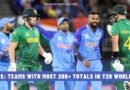 Stats: Teams with Most 200+ Totals in T20 World Cup History