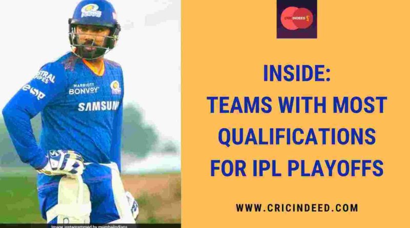 teams with most ipl playoffs