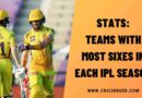 Stats: Teams with Most Sixes in Each IPL Season