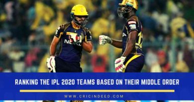 Top 5 ipl 2020 teams with the best middle order