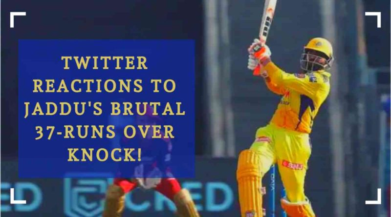 Jadeja 36 runs in an over vs RCB IPL 2021