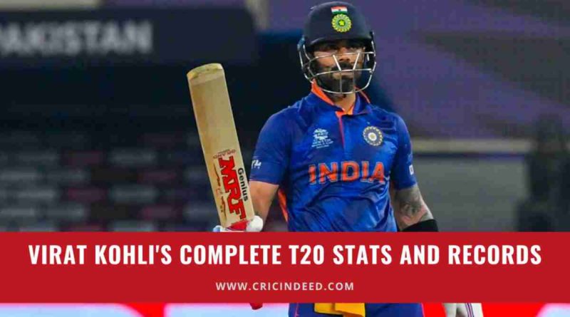 virat kohli t20 stats
