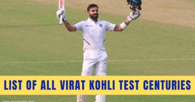 virat kohli test century lists