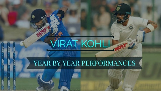 Virat Kohli year by year performances
