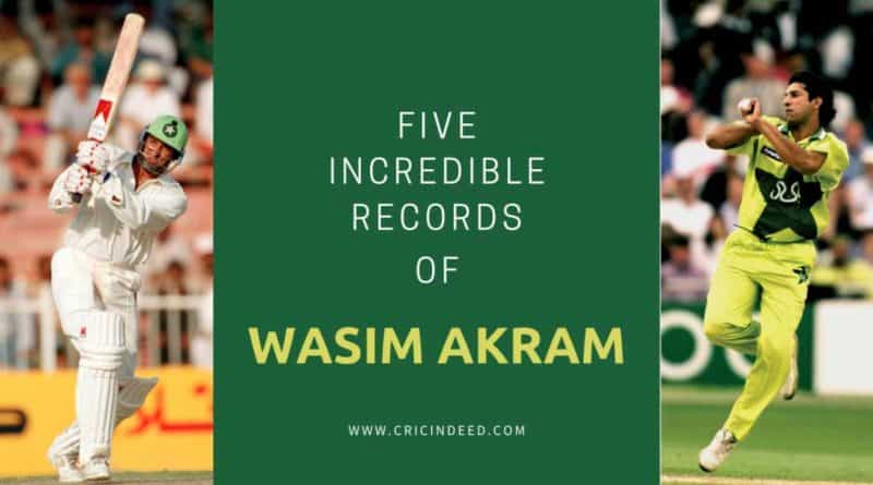 Wasim Akram record in bowling