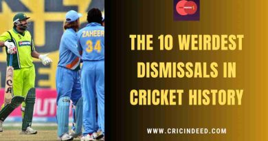 weirdest dismissals in cricket