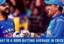 What is a good batting average in cricket