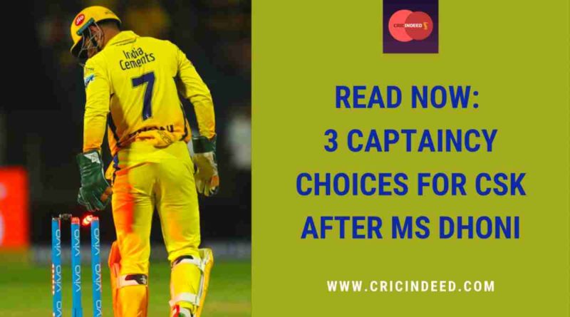 who will captain csk after ms dhoni