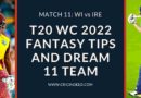 wi vs ire dream11 predictions