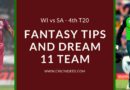WI vs SA 4th T20 Dream11 Prediction