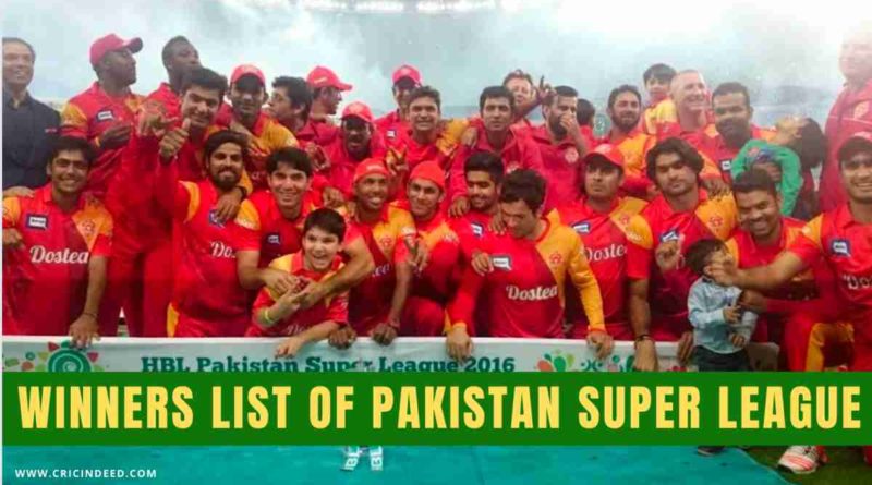 winners and runners of psl every season