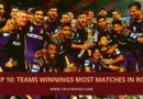 winning most matches in row in ipl