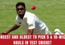 youngest and oldest to 5 wicket haul
