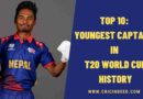 Top 10: Youngest Captains in T20 World Cup History
