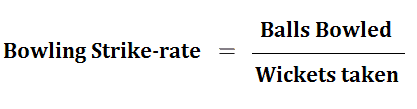 Bowling Strike Rate Formula